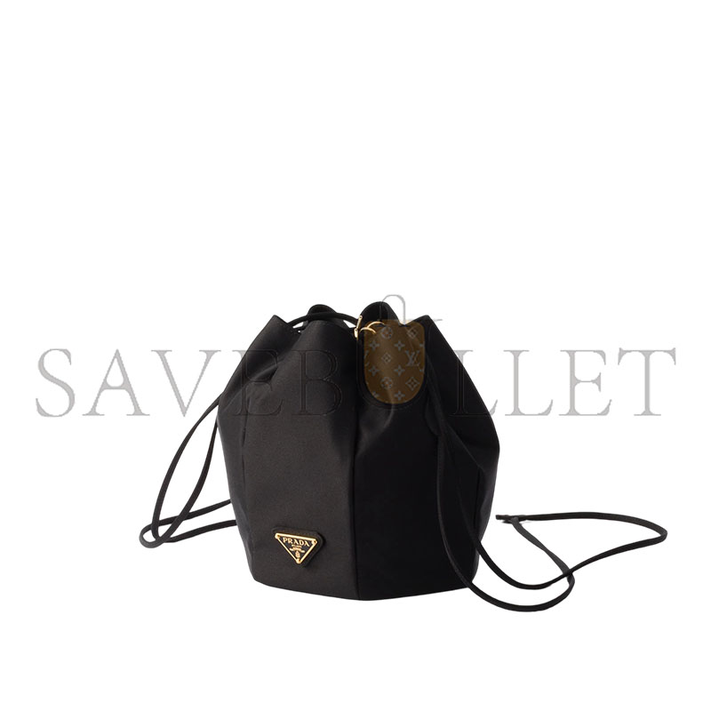 Pra*a SATIN MINI BUCKET BAG 1BE103 (18*15cm)